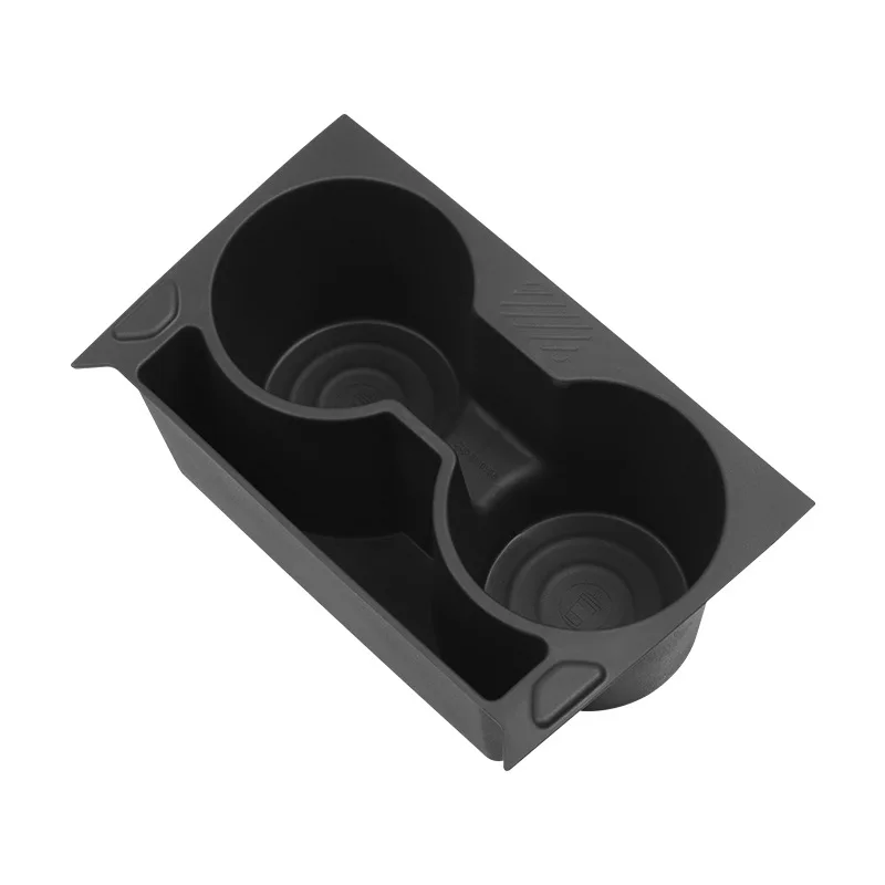 Shock-absorbing Cup Holder and Storage Tray for 24-25 Kia EV3 Center Console Cup Holder black ABS