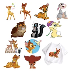 Lovely Bambi self-adhesive Clothing thermoadhesive patches thermo-stickers for children stripes appliques iron on transfer