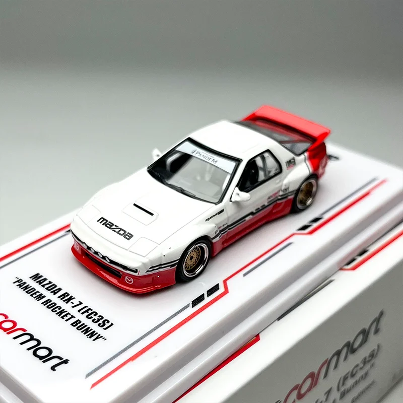 جديد متوفر في المخزون Inno 1:64 Mazda Rx7 Fc3s نموذج سيارة مصغر مصنوع من خليط معدني مخصص هدايا ألعاب للأطفال حلية قابلة للجمع