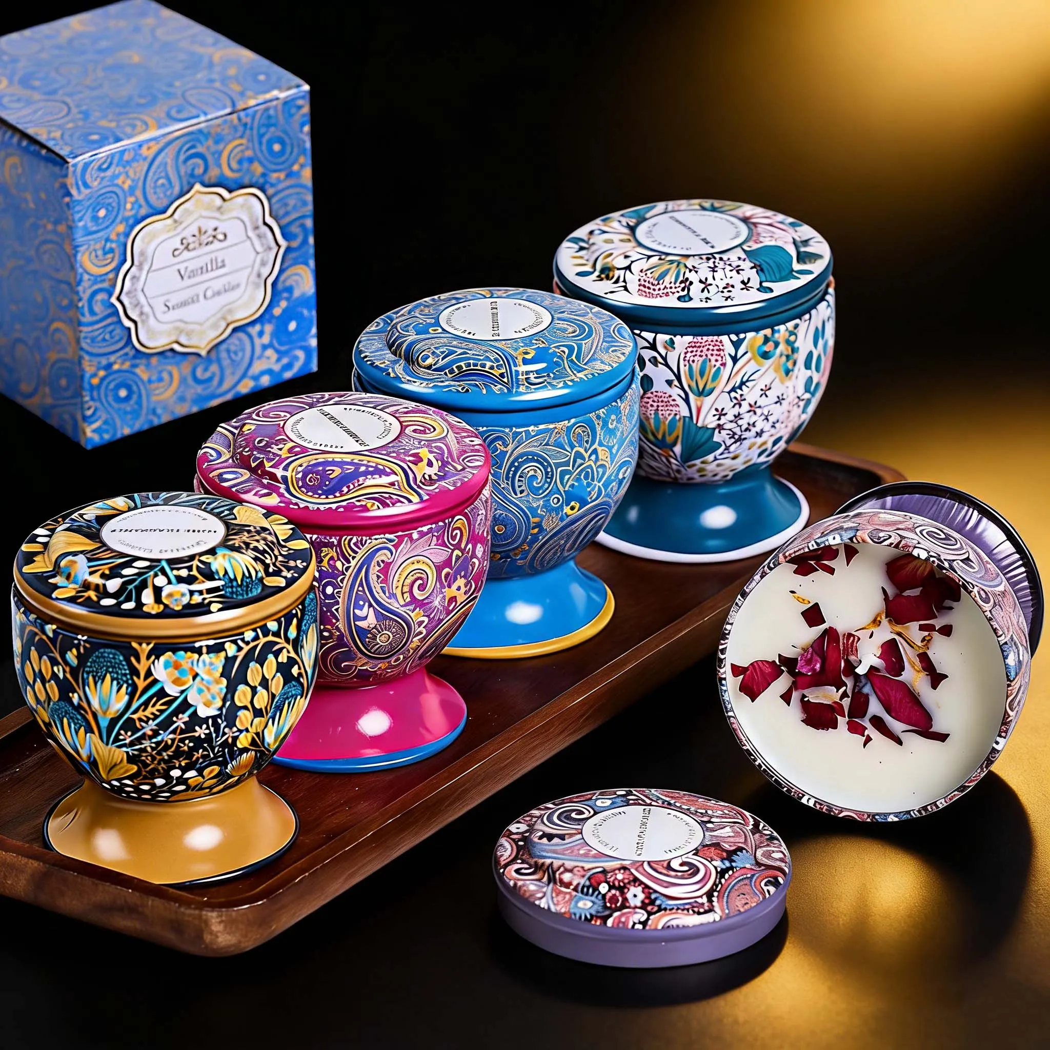 Duftkerze zum Valentinstag, Glas, Geschenk, Kelch, getrocknete Blumen, Duftkerze, rauchfrei, romantisch, Weihrauch, Großhandel, Hochzeitsbevorzugung