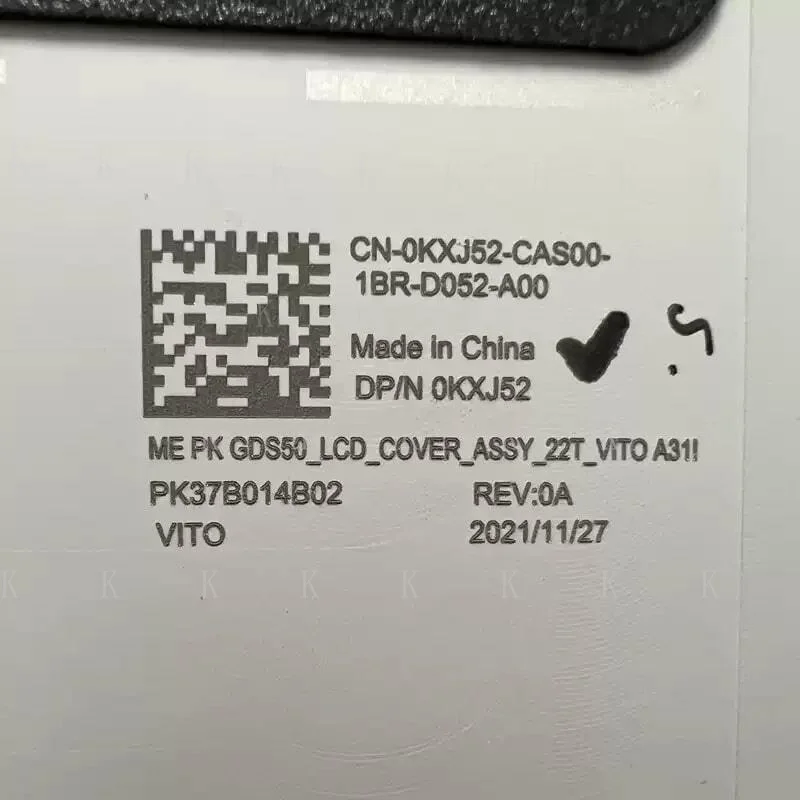 C  FOR New for Alienware X15 R1 R2 Screen LCD Back Cover Housing 0KXJ52