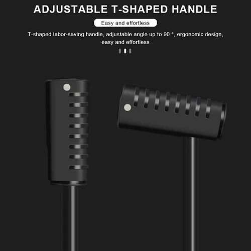 Imagen 2 del producto Inflador de bicicleta de montaña y carretera con manómetro, inflador de aire portátil de aleación de aluminio para válvulas AV, FV, Presta y Schrader