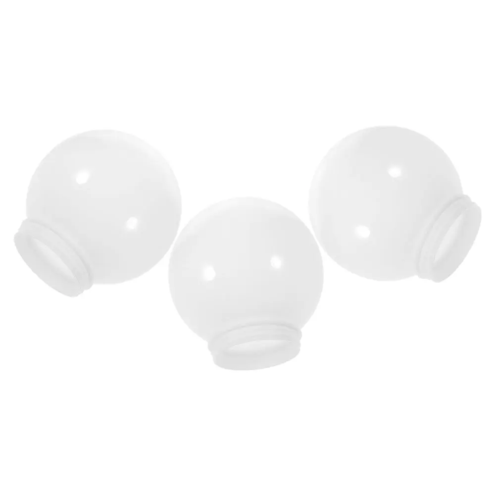 

3pcs Acrylic Shade Replacement Globe for Wall Post Porch Light Fixture Outdoor Patio Garden Street Lamp Cover Globe Lampshade