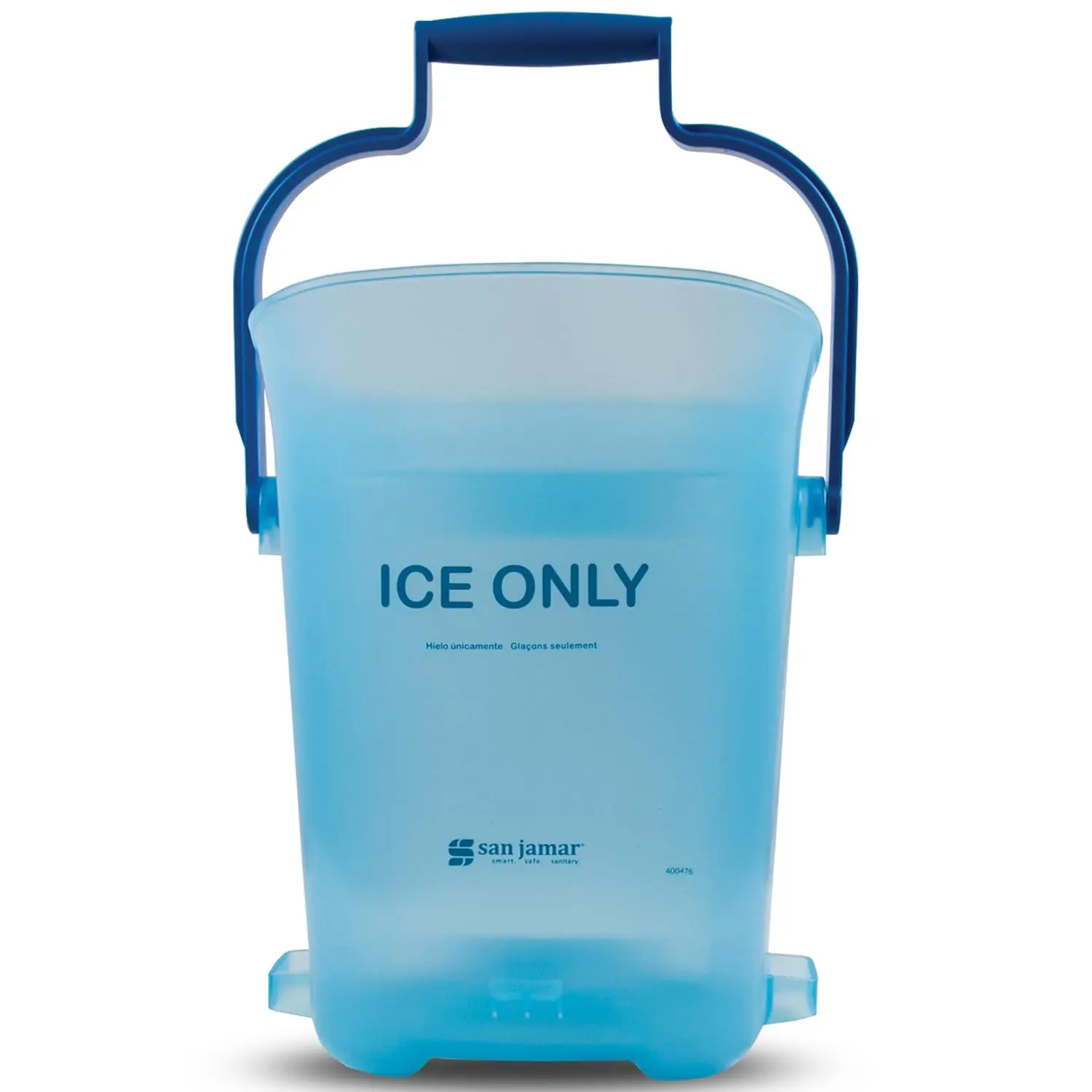 

6-Gallon Blue Plastic Ice Tote with Dual-Grip Handles, Sturdy and Easy to Carry for Outdoor Events