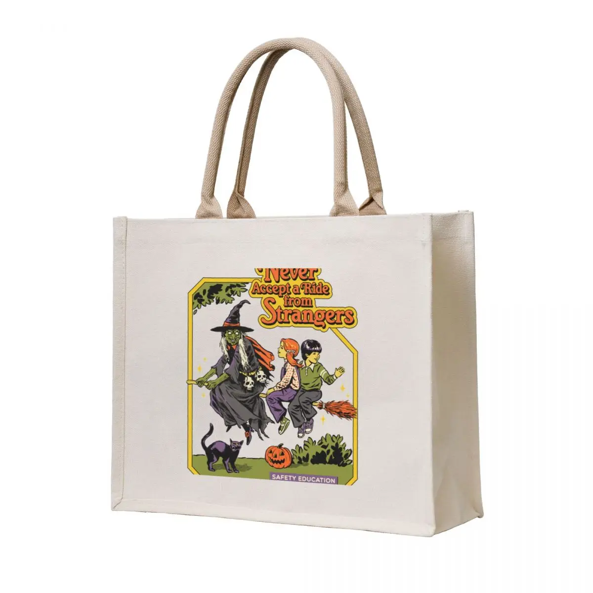 

Never Accept A Ride Tote Bag tote bag tote bag university custom fabric