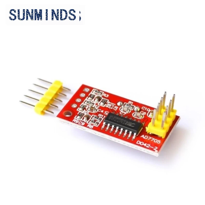 AD7705 Dual 16 bit ADC Data Acquisition Module Input Gain Programmable SPI Interface TM7705