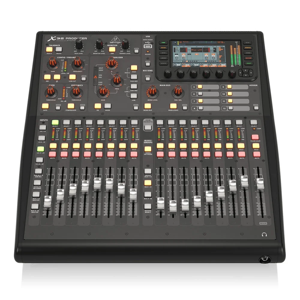 Behringer X32 Produtor Mixer Digital Pa System 16 Entradas 8 Saídas Console Digital Equipamento de Estúdio de Música