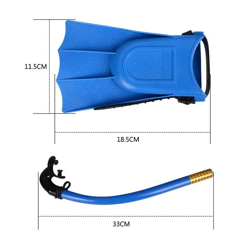 Children Diving Mask Set Anti-Fog Swimming Goggle Masks Snorkel Fins Kit for Kids Boys Girls FK88