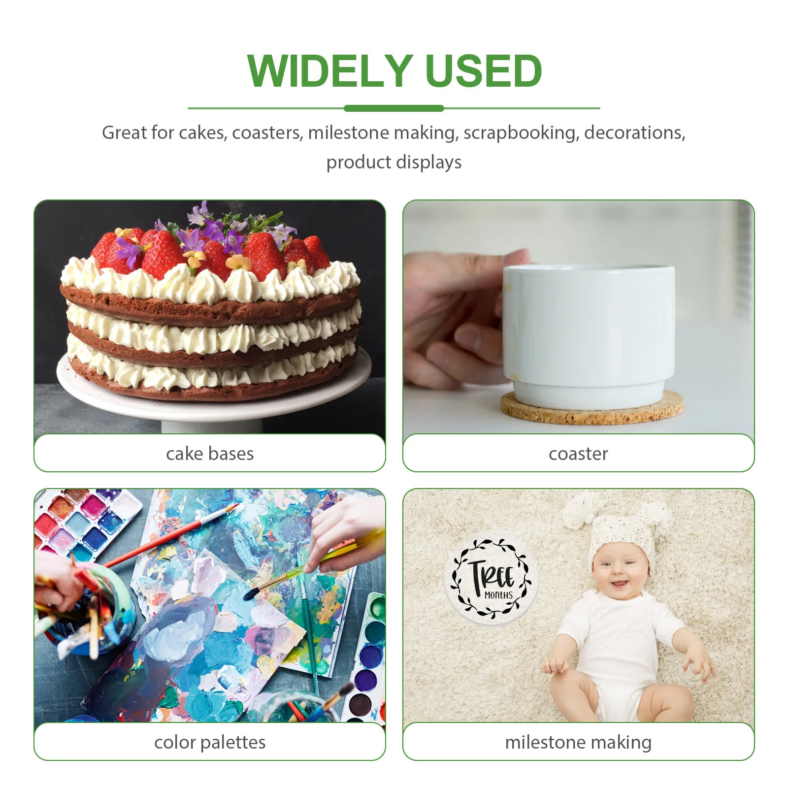 

3pcs Clear Acrylic Round Discs 10Cm Transparent Diy Plates For Crafts Kids Accessories Multi-Function Blanks Art Projects