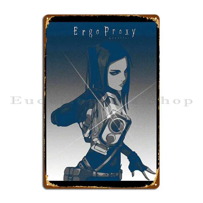 Ergo Proxy Metal Plaque Poster Party Plates Living Room Designer Wall Decor Mural Tin Sign Poster