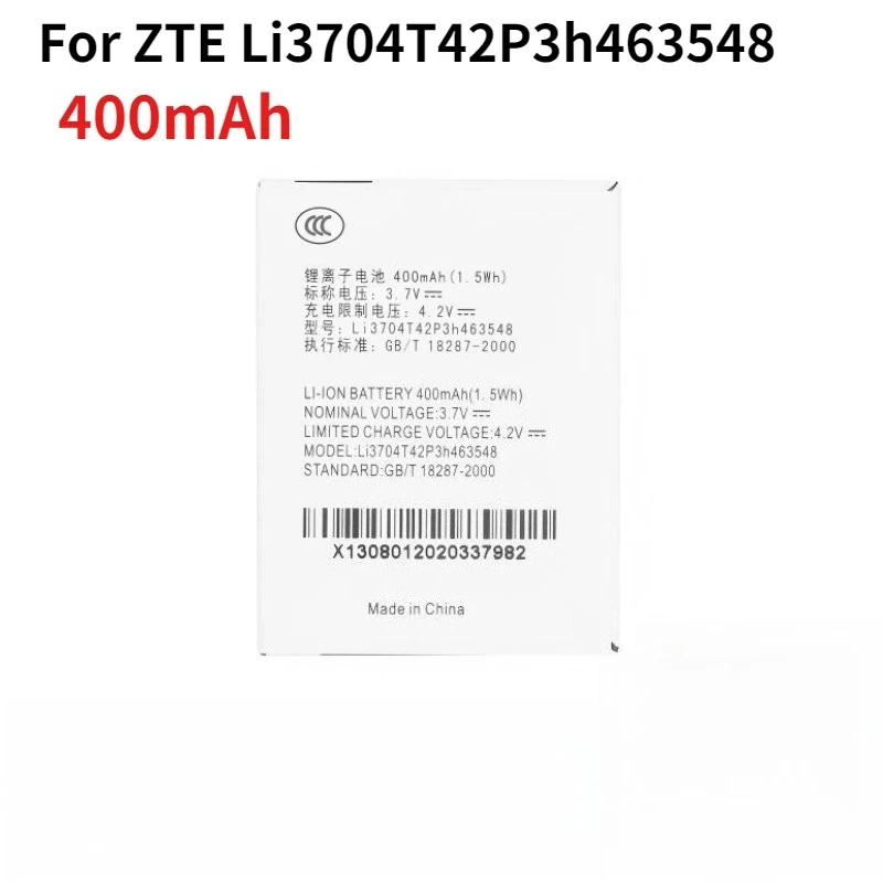 400mAh Li3704T42P3h463548 Mobile Phone Batteries battery for ZTE G6/S518 3.7V Li-ion Rechargeable battery In stock