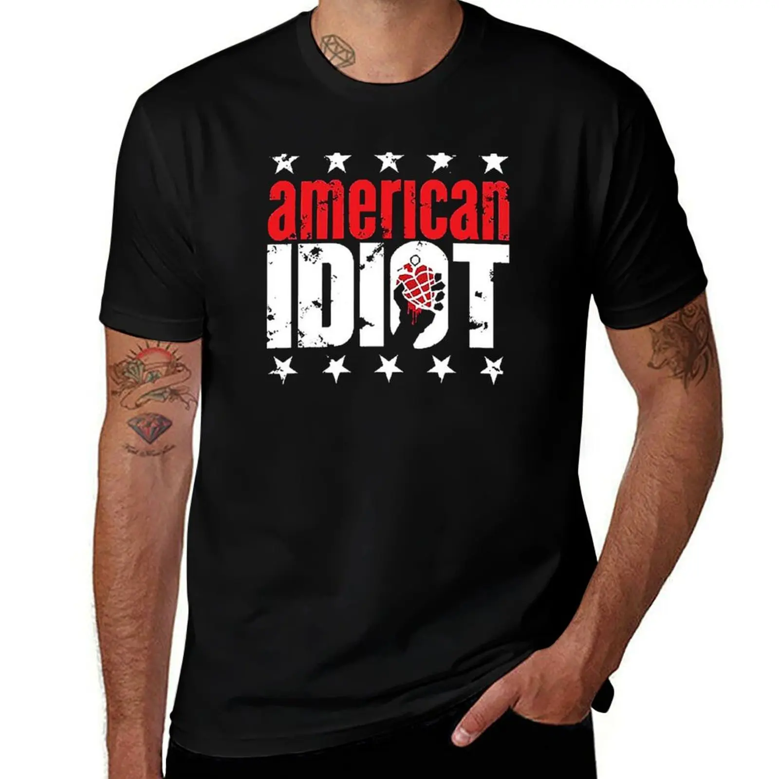 

American Idiot T-Shirt t shirts cotton 100% man t shirts graphic T-Shirt