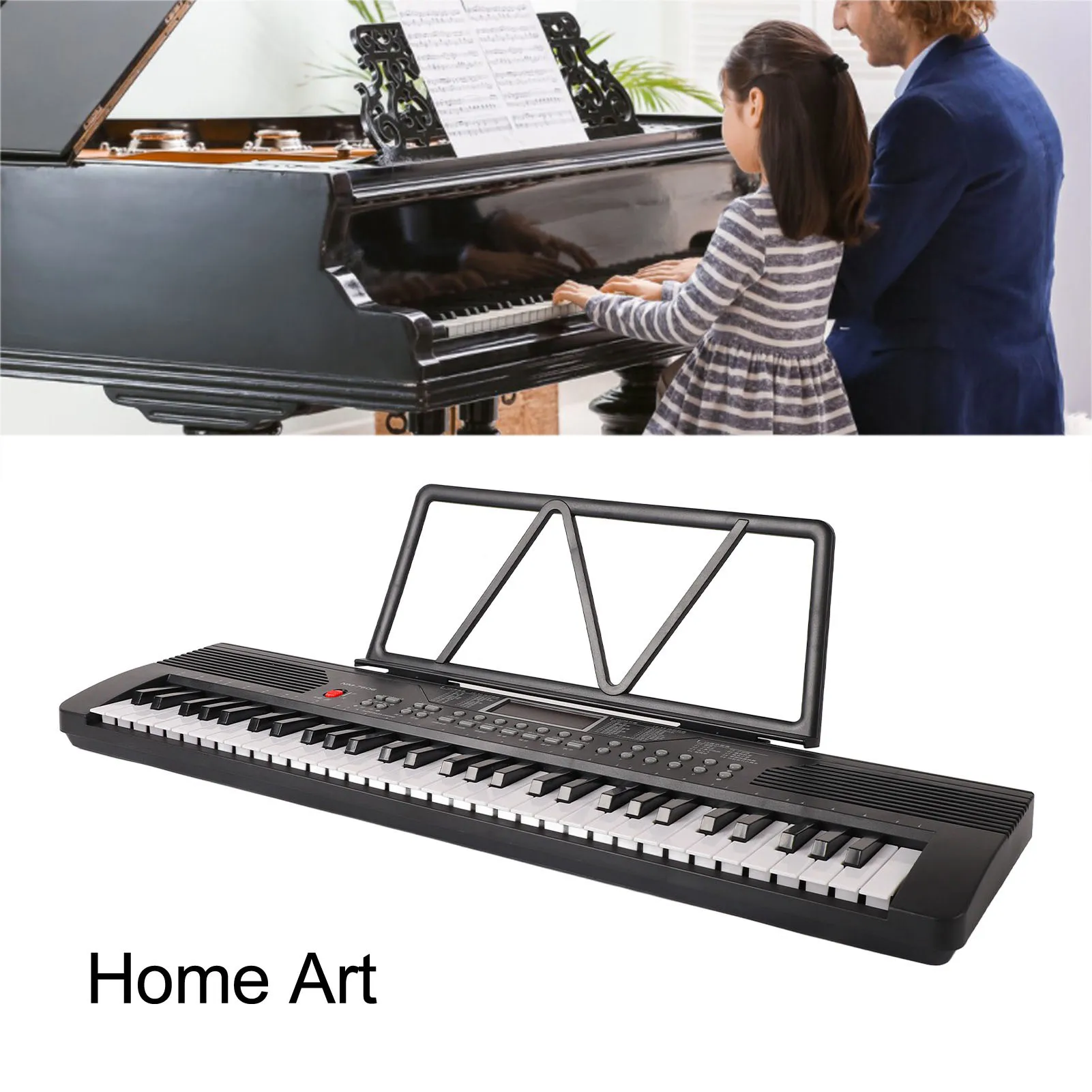 61 مفتاحًا للبيانو الإلكتروني الاحترافي للبالغين والأطفال المبتدئين، أداة لوحة المفاتيح الإلكترونية المحمولة، مُركب موسيقي #1