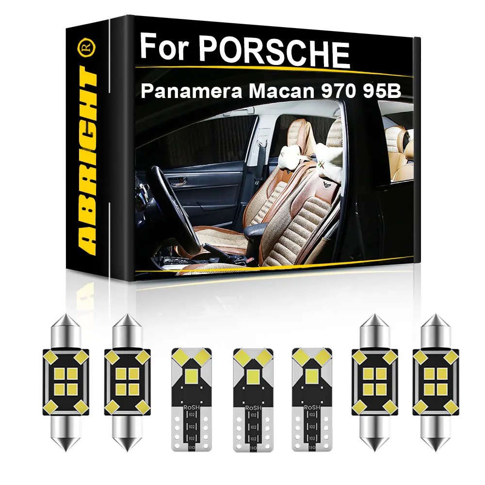 ABRIGHT Lumière LED intérieure de voiture Canbus pour PORSCHE Panamera Macan 970 95B 2009 2010 2011 2012 2015 2017 2021 2022 2023 2024 2025