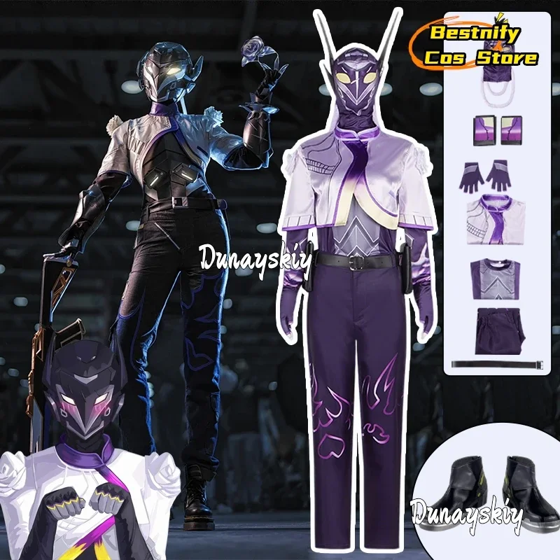 

CosplayVyse Cosplay Jumpsuit Costume Women's Jumpsuit Unique Festival Bodysuit Game Valorant Vyse Role-playing Zentai Suits s-3x