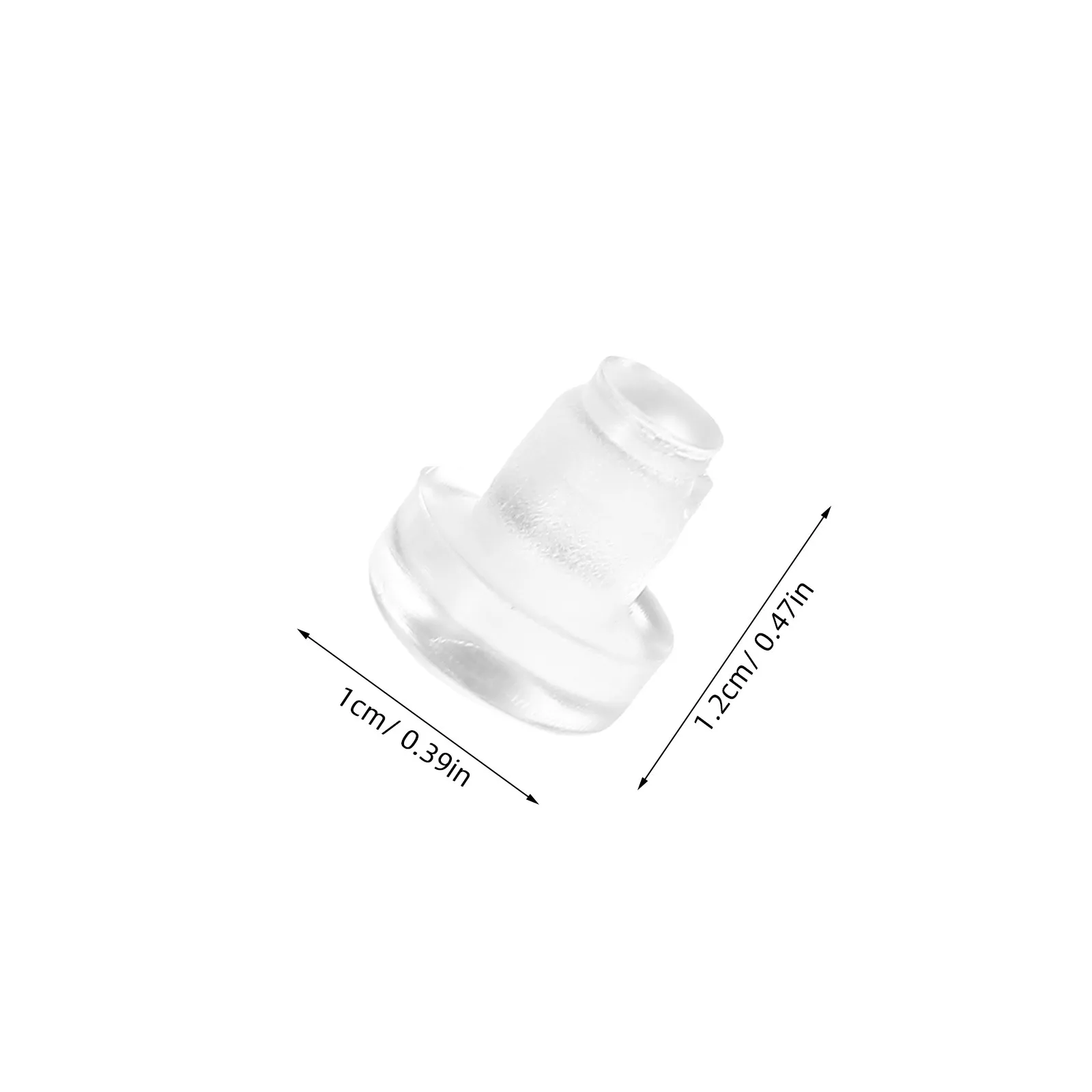 100Pcs Clear Round Chair Leg Caps Plastic Furniture Tube End Plugs Transparent Non-Slip Chair Feet Protectors for Home Office