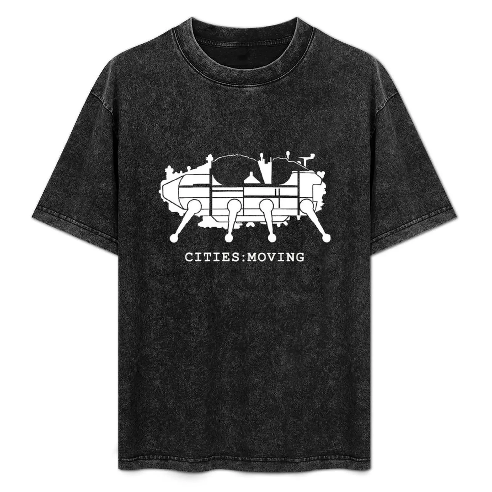 Archigram Walking City Architecture t shirt T-Shirt quick-drying vintage clothes vintage oversized graphic tee tshirts for men