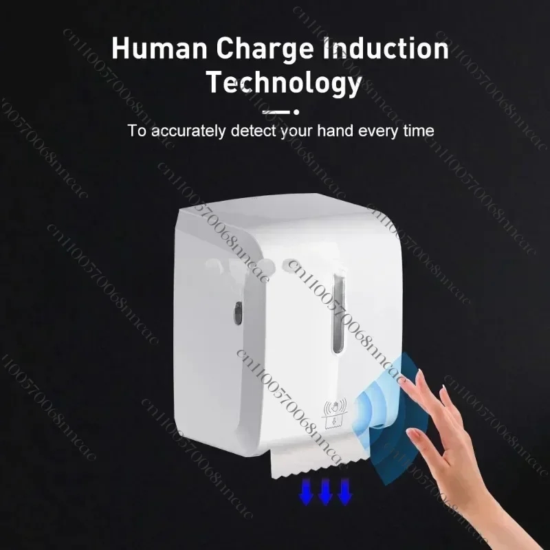 Automatic Jumbo Roll Paper Towel Dispenser, Touchless Infrared Sensor Tissue Dispenser for Bathroom & Kitchen