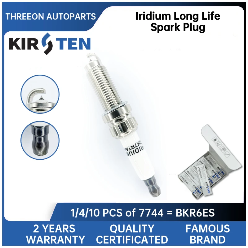 KIRSTEN Iridium Spark Plug for Peugeot CITROEN SUZUKI Mitsubishi SMART FORTWO MINI HYUNDAI KIA KSP7744 IXUH22FTT