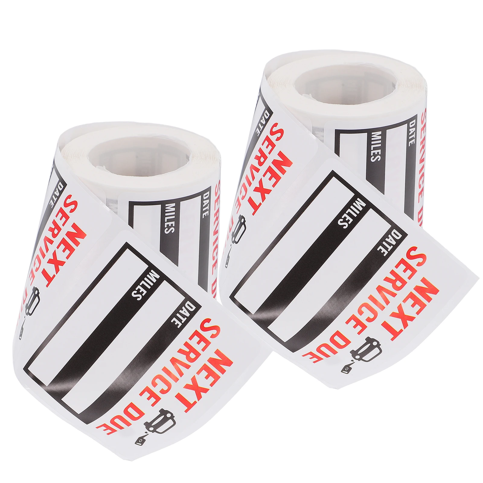 

2 рулона, водонепроницаемые наклейки для обслуживания автомобиля, клейкие наклейки с напоминанием о замене масла, этикетки для автоматического обслуживания лобового стекла