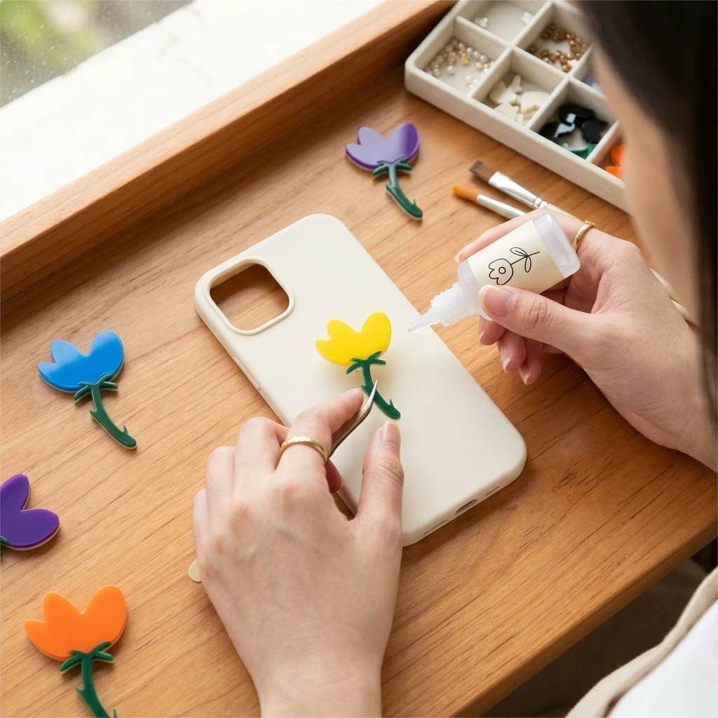 Dopamine Double Layer Acrylic DIY Jewelry Accessories 10Pcs with Vivid Colors and Standard Hole Design