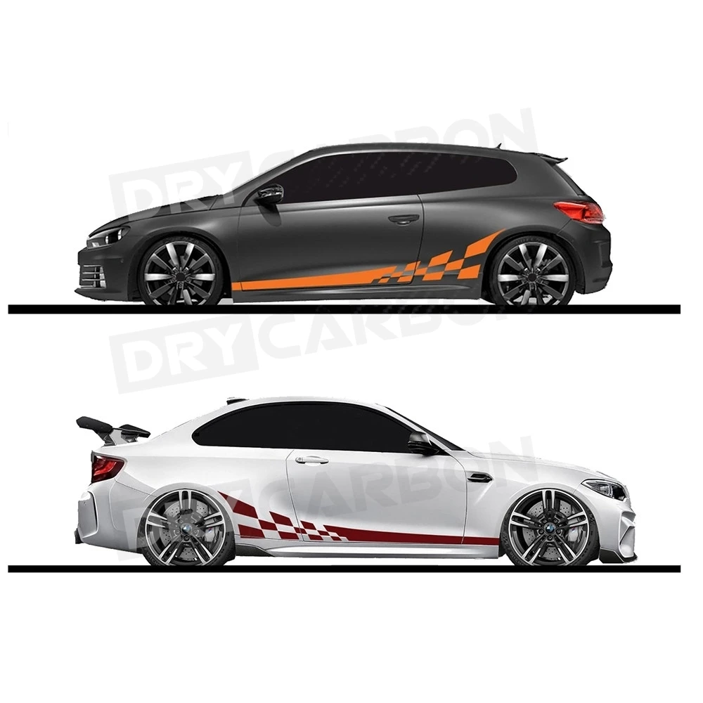 Car Stickers Door Waist Line DIY Decal Sticker AutoTuning Accessories Side Skirts Stripe Stickers Body Kits Accessories