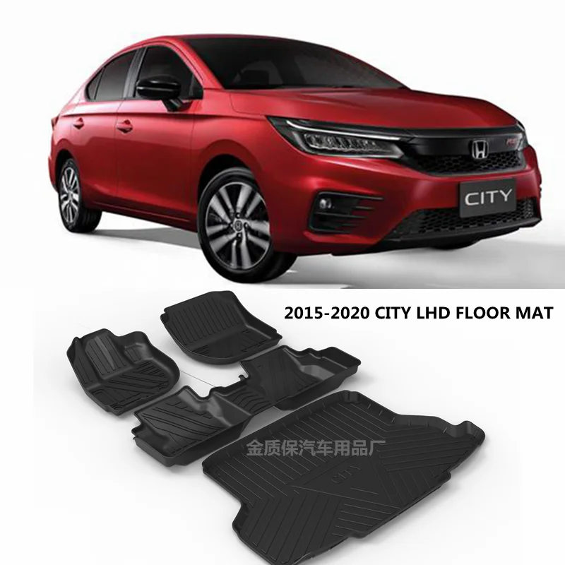 

Подходит для 2015-2020 гг. ковриков Honda CITY, коврики для автомобиля Honda CITY, коврики для багажника, подходят для Honda CITY, водонепроницаемые напольные коврики