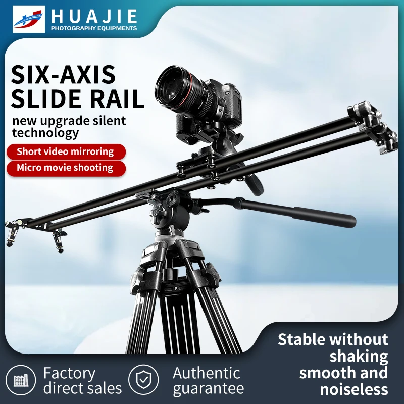 Jianmei Wholesale Price Aluminum Anchor 360 Shooting Camera Slider Track 100CM Photography Stabilizer for Video Shooting