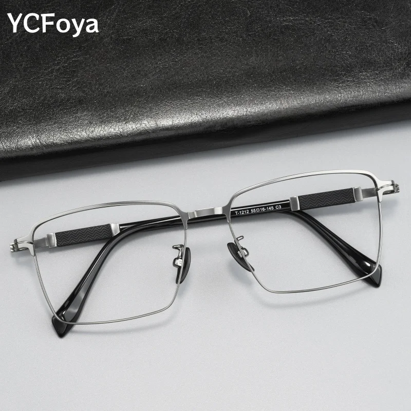 

YCFoya 2026 New Business Men's Glasses Frame Simple High Quality Fashion Myopia Hyperopia Eyeglasses T1212X