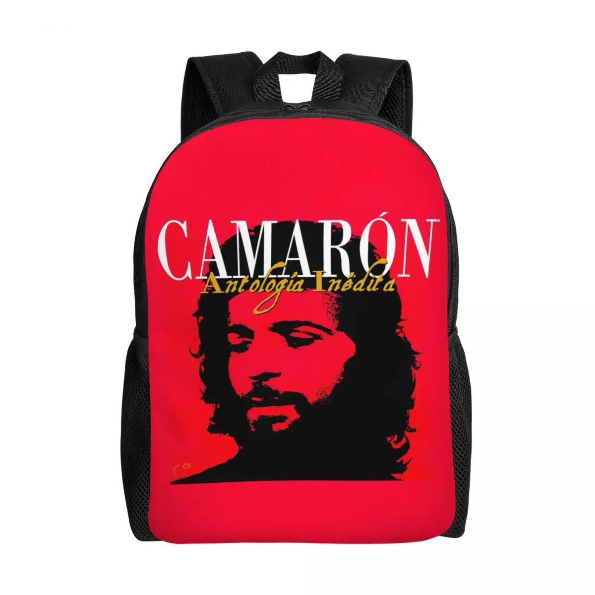 

Custom Camaron De La Isla Flamenco Singer Backpack Women Men Fashion Bookbag for College School Island Shrimp Bags