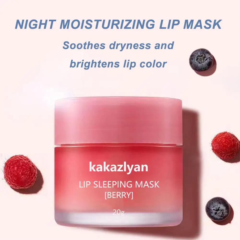 Masker tidur perawatan bibir Korea, bibir W7O5 melembabkan menhidrasi mati halus perbaikan kulit garis bibir lembut pudar perawatan kecantikan