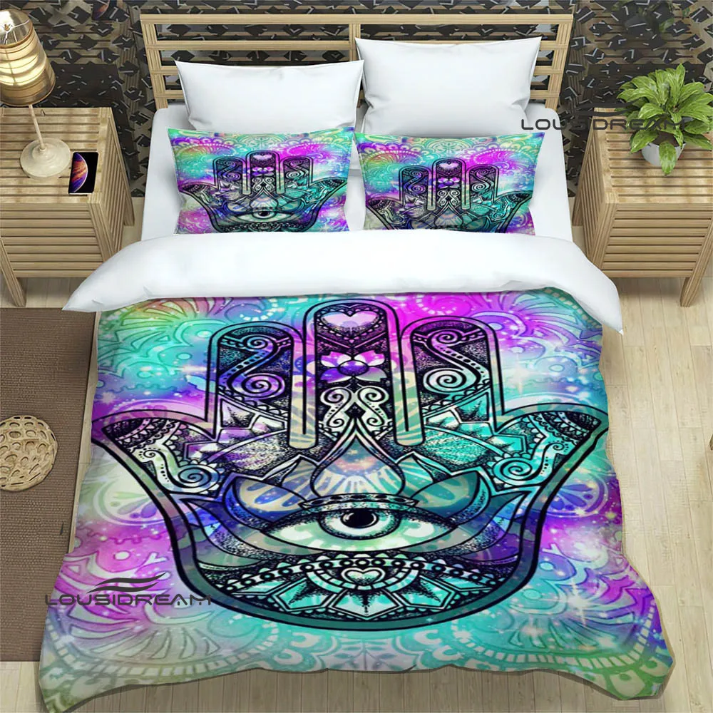 3D Hand of Fatima printed Bedding Sets exquisite bed supplies set duvet cover bed comforter set bedding set luxury birthday gift