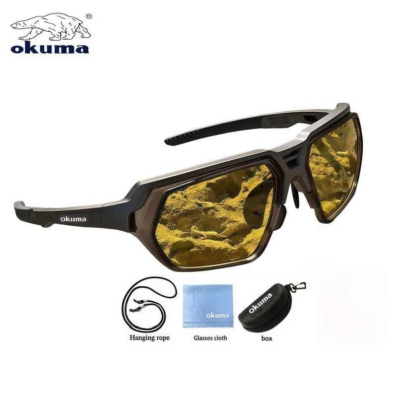Okuma 26 Year New Outdoor-Sportbrille, polarisierte Fahrradbrille, geeignet zum Angeln, Camping, Wandern, Radfahren, Sonnenbrille – Detail 7
