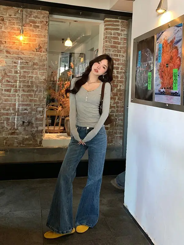 

Винтажные джинсы с высокой талией x Stevens, свободные широкие брюки, весенняя коллекция, удобные повседневные синие джинсовые брюки