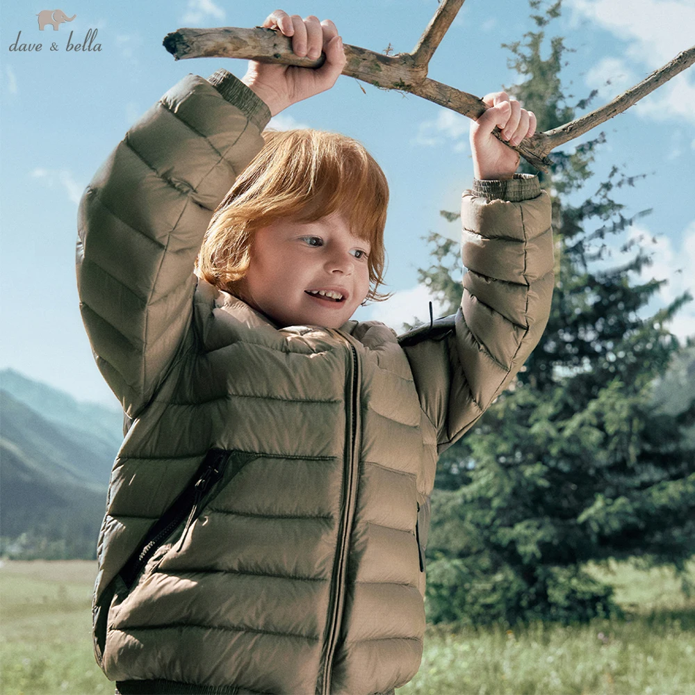 

Dave Bella Boys Down Parka Hooded Jacket for Children Winter Warm Down Coats 7-13Years Waterproof Outwear Clothes DK4254960