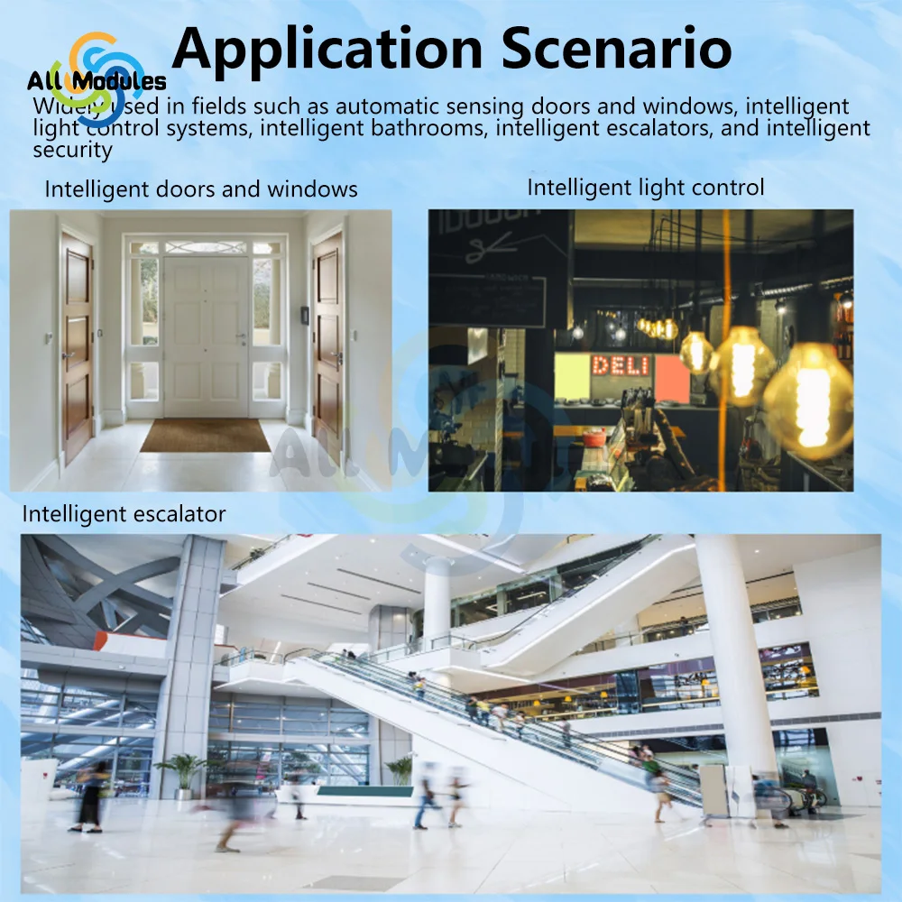 Induzione del corpo umano a infrarossi modulo Radar a microonde 5G modulo sensore DC 2.2V-4.8V rilevatore di distanza di potenza Ultra-bassa HLK-LD012
