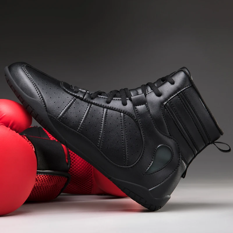 Men's and Women's High-class Professional Wrestling Shoes Men's and Women's Boxing and Fighting Training Boots Boxing Shoes