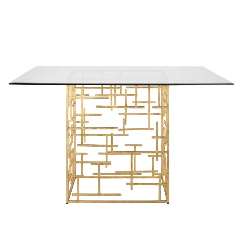 Coffee table irregular wrought iron coffee table model room clubhouse dining table