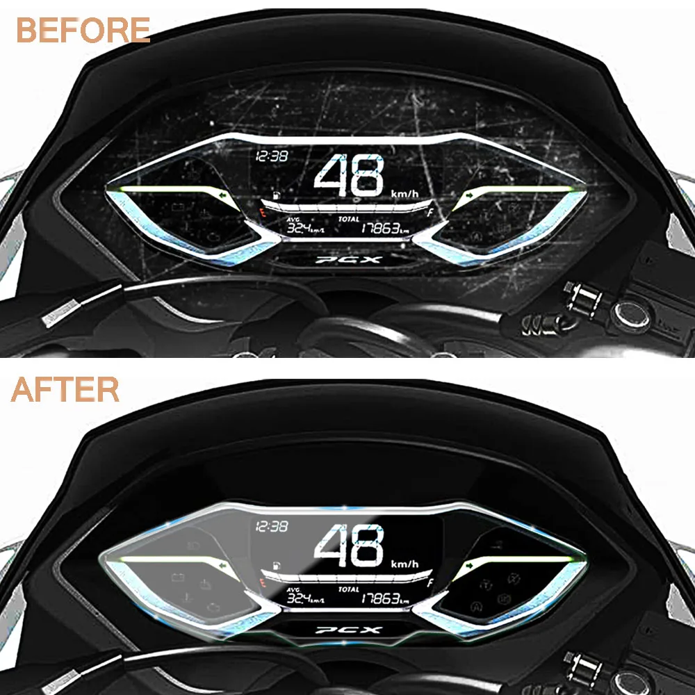 For Honda PCX160 PCX125 2021 2022 PCX 160 125 Motorcycle Instrument Cluster Scratch Protection Film Dashboard Screen Protector