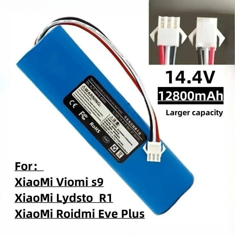 Oplaadbare Li-ion Batterij voor Xiaomi Lydsto R1 Viomi S9 Roidmi Eve Plus neabot Q11 ROEMO SYB2 Robot Stofzuiger Batterij