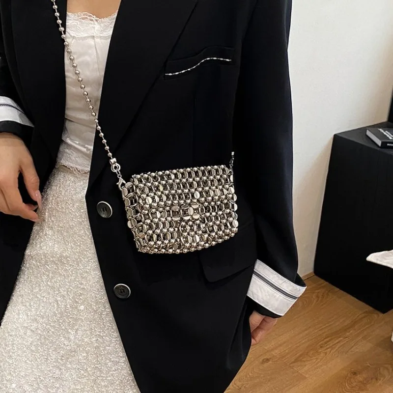 PU Sense of Luxury Solid Color Evening Bags Hollow Out Temperament 2025 Hot Sale Ladies Bags Versatile Fashion Shoulder Bags view 3