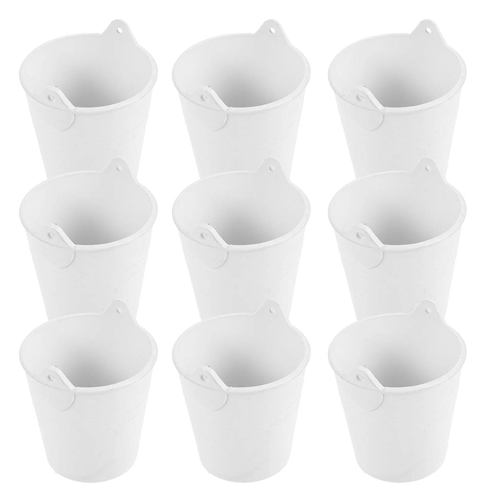 

10Pcs DIY Mini Buckets Plastic Uncolored Small Buckets for Craft Making Material DIY Storage Bucket Multi-Function Mini Flower