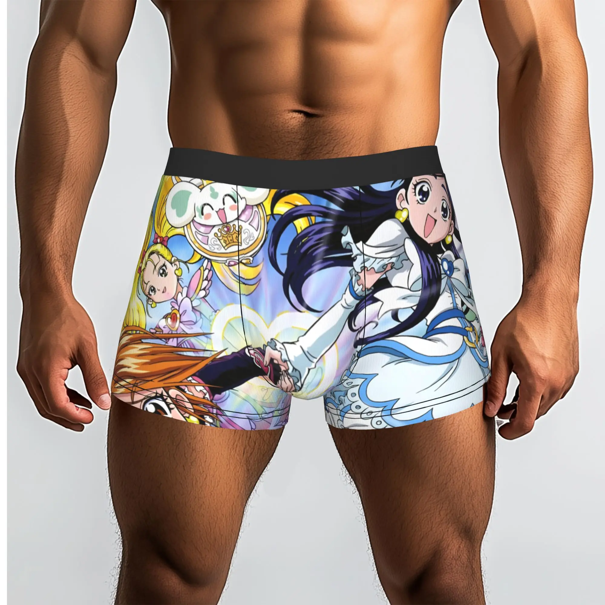 

1piece Cure Bless Precure Underpants Breathbale Panties Male Underwear Print Shorts