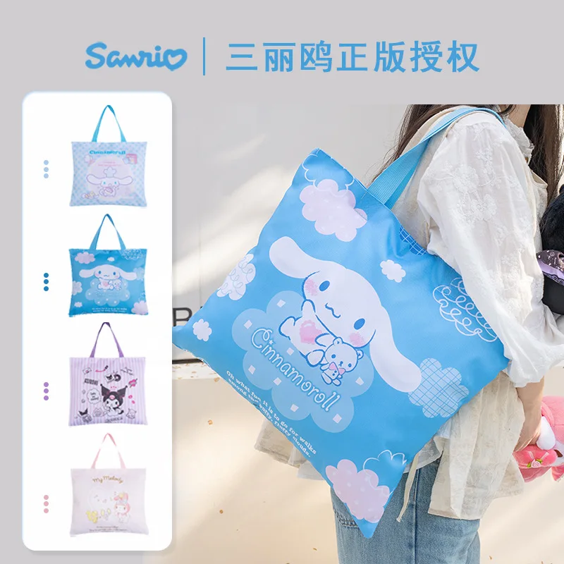 

Sanrio Cinnamoroll Kuromi Anime Kawaii Canvas Bag Cute My Melody Cartoon Student Single Shoulder Makeup Handbag Girls Gifts