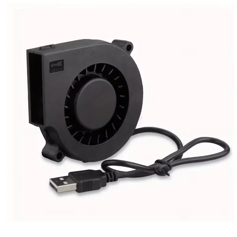 1-3PCS 75mm USB Fan Cooling Turbo Blower 15mm Brushless 3D Printer 7515 For Extruder DC Cooler Power Inverter Air Pump image 6