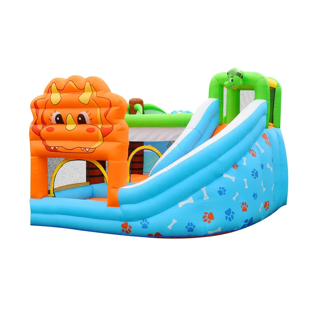 

Party carnival family bouncy castle dinosaur century jumping combination slide bouncing house jumping bed