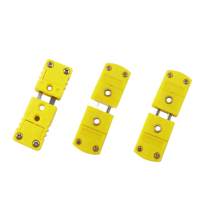 K-Type Yellow Plug Thermocouple Pair Plug Male and Female K-Type Yellow Plug-in Socket Small Yellow Plug Thermocouple Connector