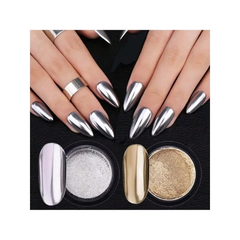 1 Box Nagel pulver Chamäleon Nagels piegel Chrom Nagel pulver, Nagels piegel Pigment pulver Nagel Glitter UV Gel Staub pulver