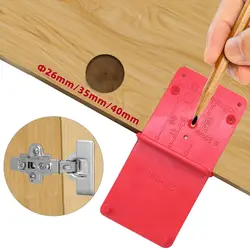 Hinge Hole Drilling Guide Positioning Mark Template 26/35/40mm Hing Installation Jig Door Cabinet Hinge Hole Locator Woodworking