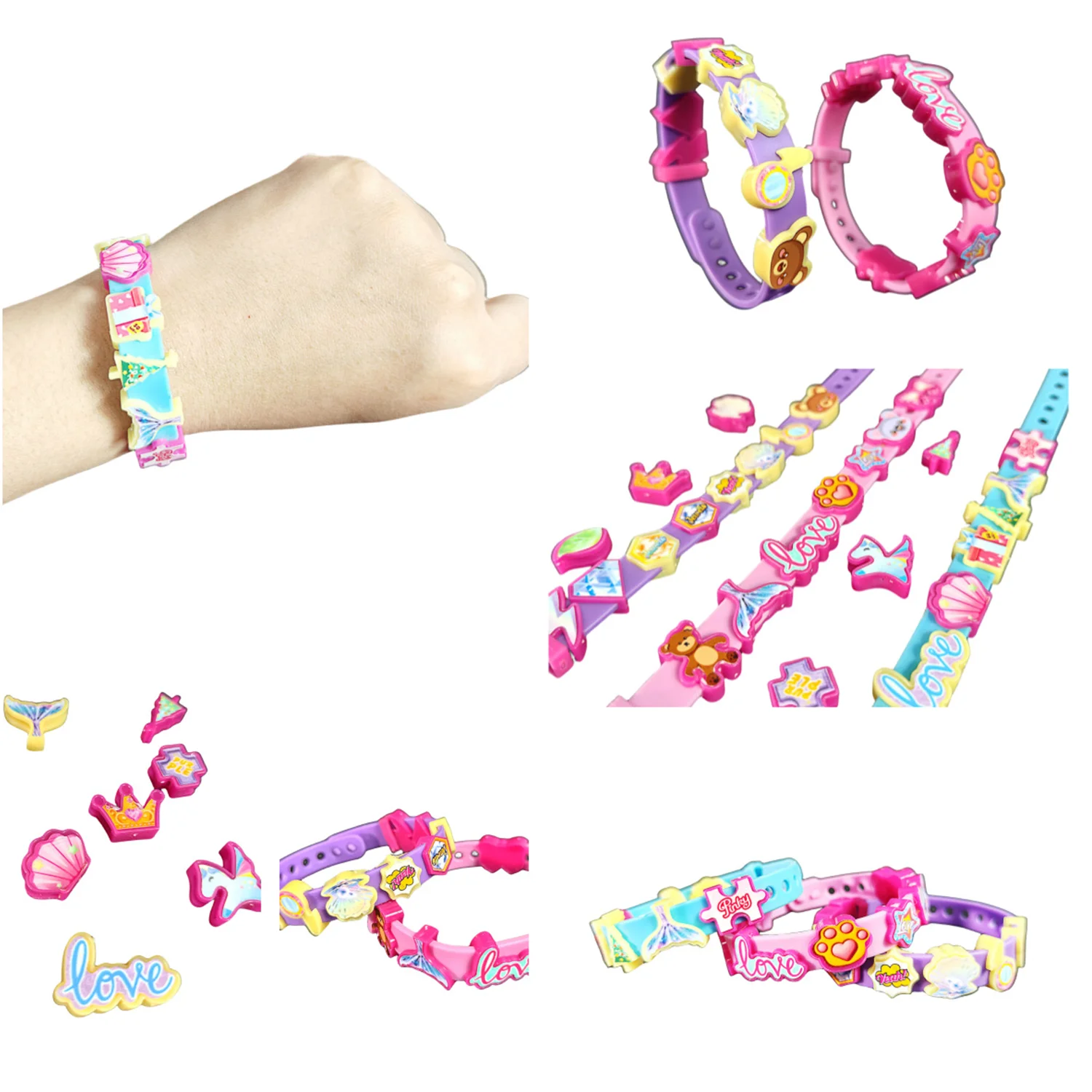 Kinder Puzzel Diy Armband Riem, Handgemaakt Huis Speelgoed Voor Meisje, Ouder Kind Interactie